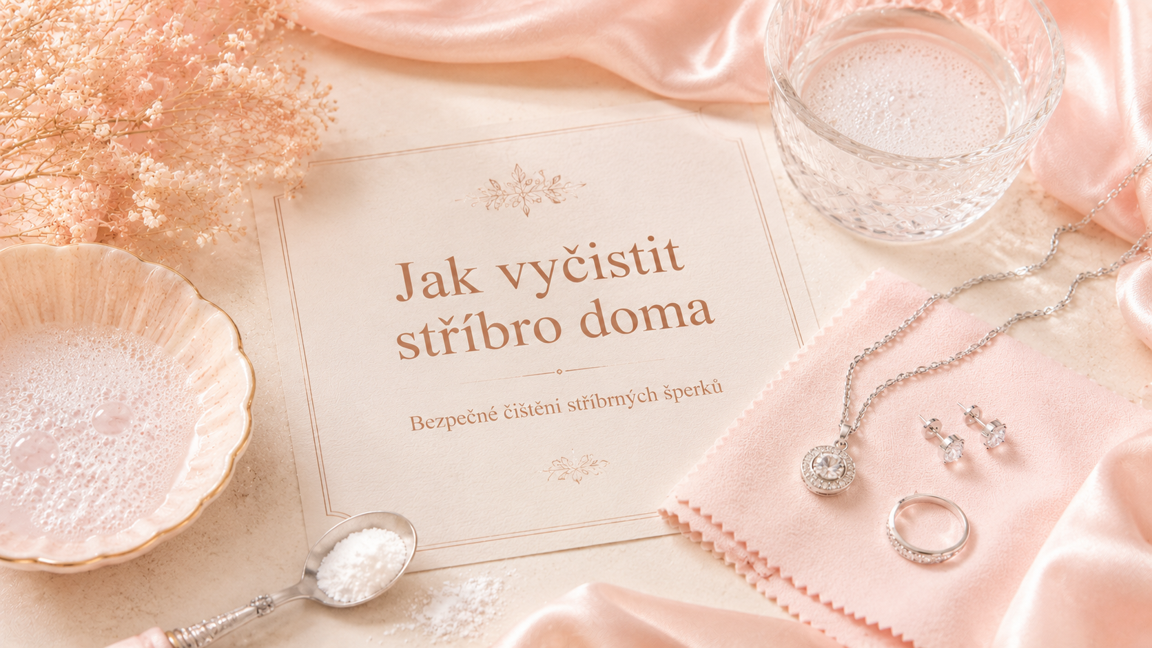 Čištění zčernalého stříbra doma pomocí alobalu a sody