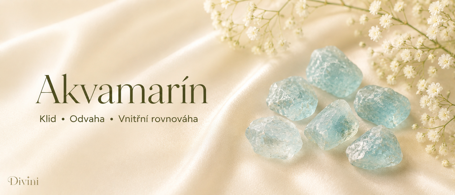 Akvamarín – význam kamene klid, odvaha a vnitřní rovnováha