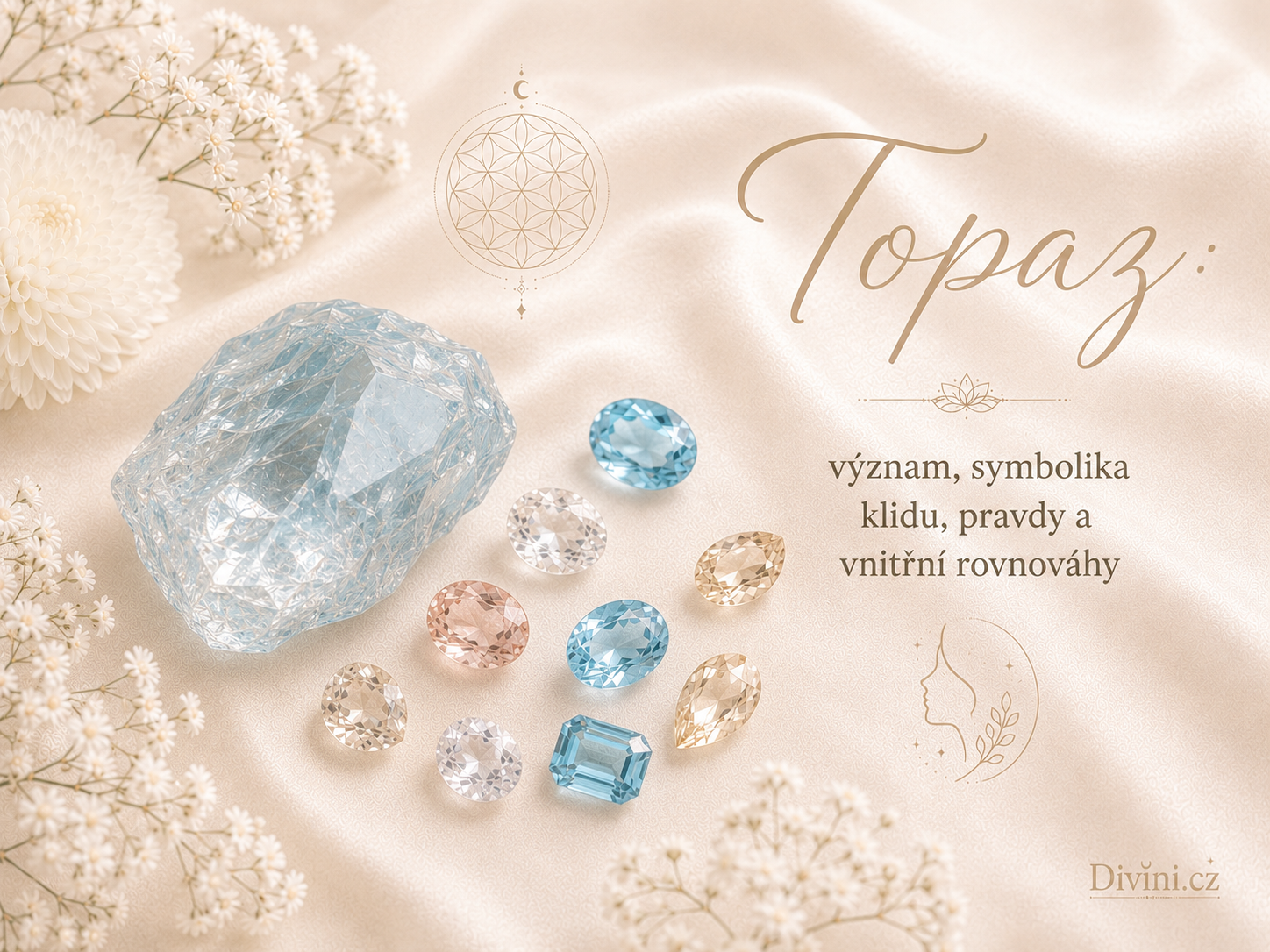 Topaz a jeho symbolika klidu, pravdy a vnitřní rovnováhy