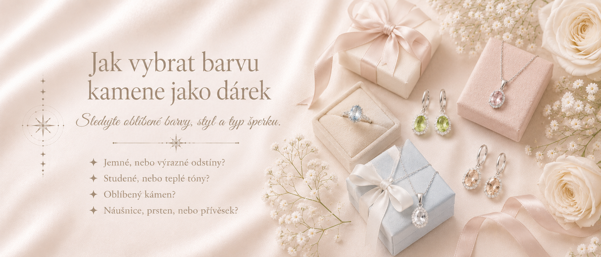 Jak vybrat barvu kamene jako dárek